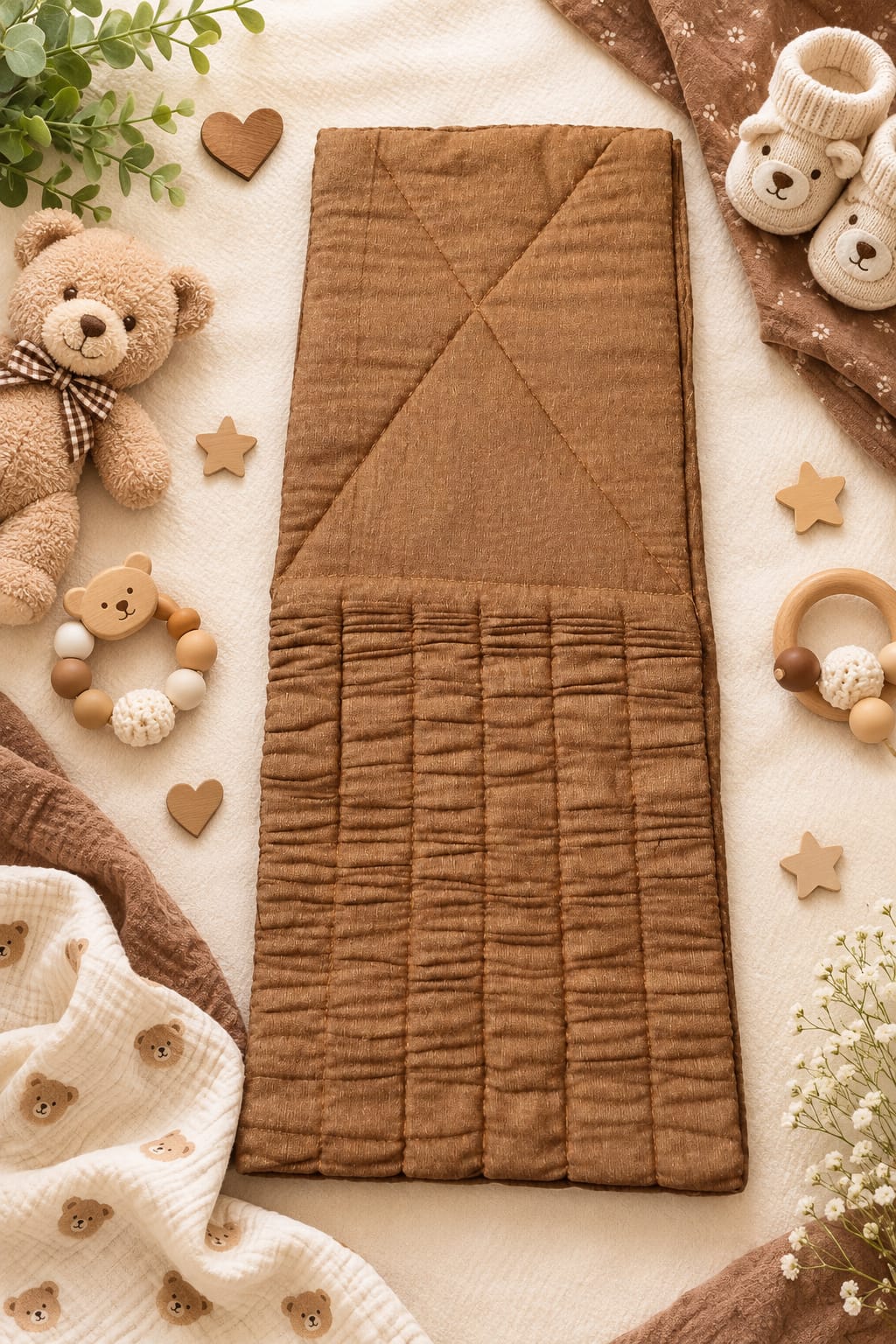 Soft chocolate brown Tummy Support Belt
