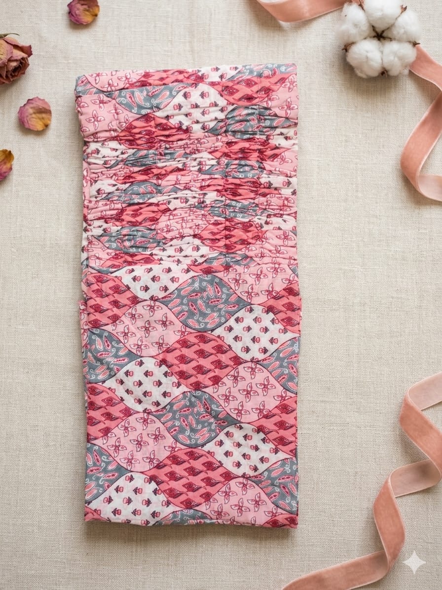Blushing Petals Ethnic Print Tummy Shaper