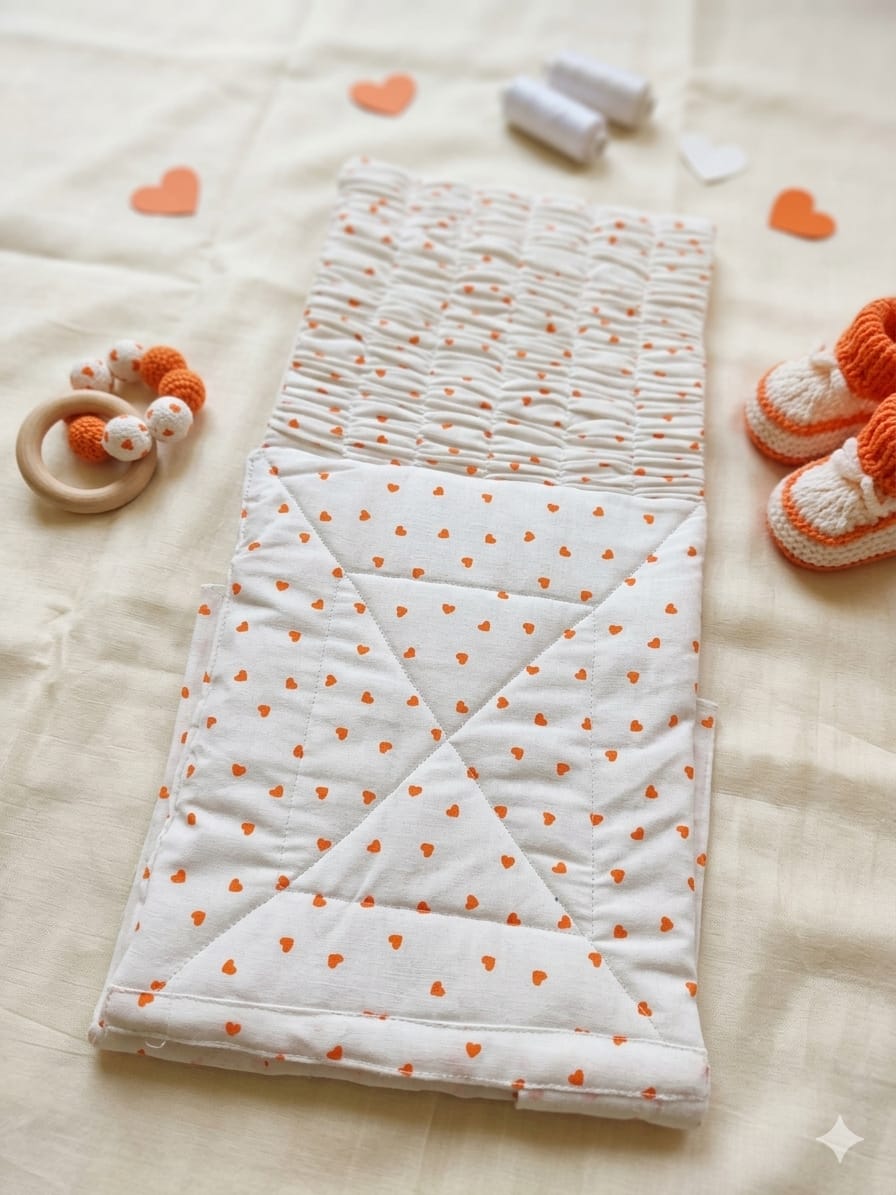 Soft Ruched Heart-Patterned Tummy Support Belt