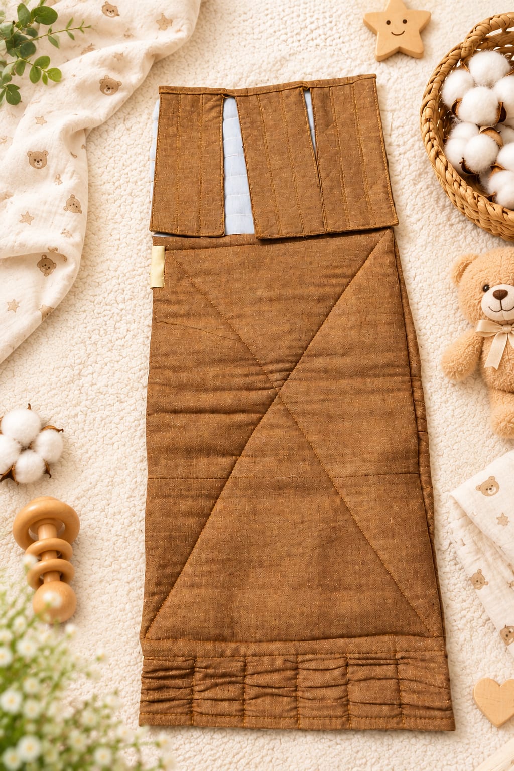 Soft chocolate brown Tummy Support Belt